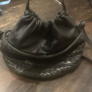 Vintage back Bottega Veneta bucket bag. 1970’s great condition